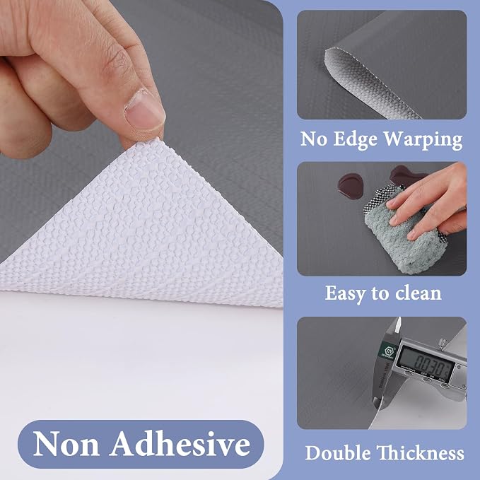 Drawer and Shelf Liner for Kitchen Cabinet: 23 in X 30 Ft Non Slip Waterproof - Image 3