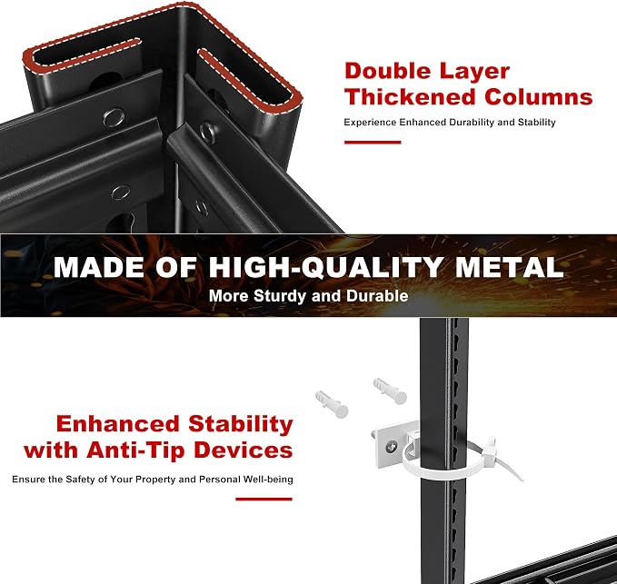 REIBII Garage Shelving 3500LBS, 6 Tier Storage Shelves, Adjustable Heavy Duty - Image 5
