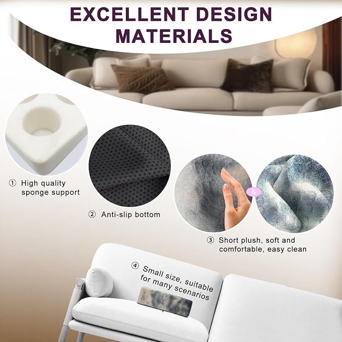 Couch Cup Holder Pillow, 5 Hole Couch Drink Holder! Keep Drinks Hand Side and - Image 7