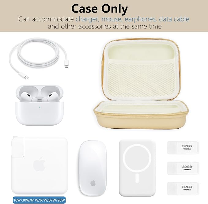 Charger Case for Macbook, Portable Tech Electronic Organizer Bag, Travel - Image 5