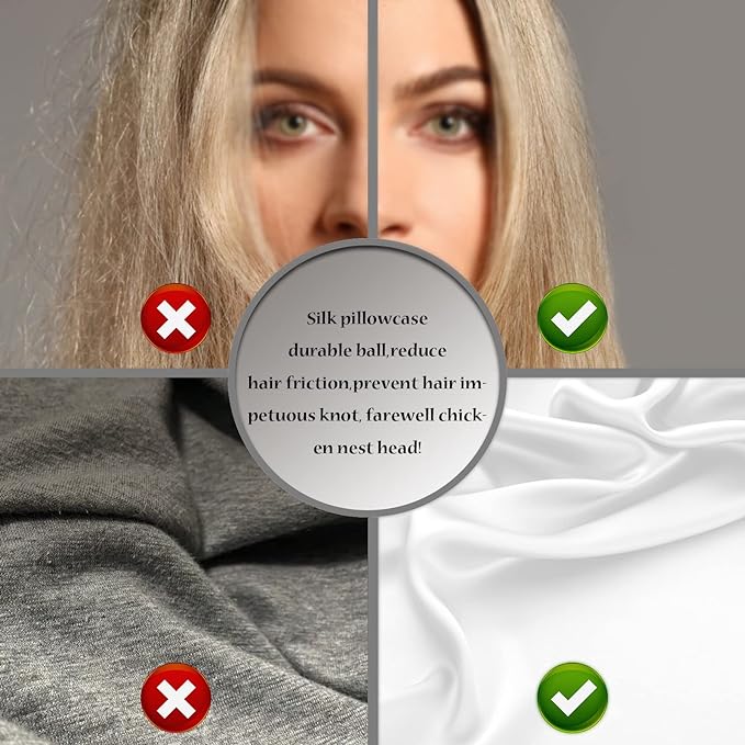 Silk Pillowcase for Hair and Skin, Breathable and Sliky 100% Standard Size - Image 5