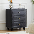 Fluted 3 Drawer Dresser for Bedroom, Modern Mid Century Chest of Drawers by ORRD