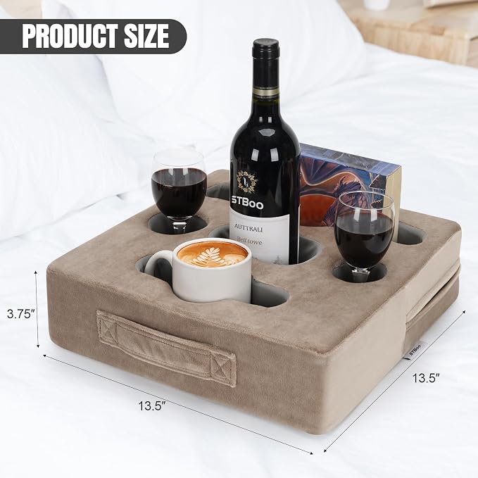 STBoo Couch Cup Holder Pillow Tray - Image 6
