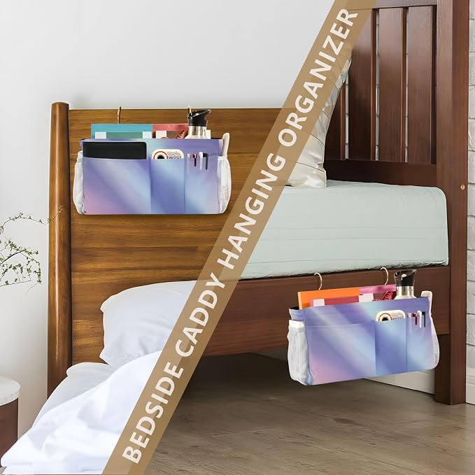 Purple Blue Gradient Bedside Caddy - Image 7