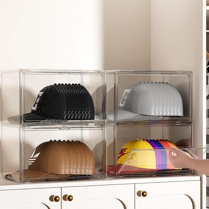 Hat Organizer Box, 2 Pack Hat Storage - Image 7