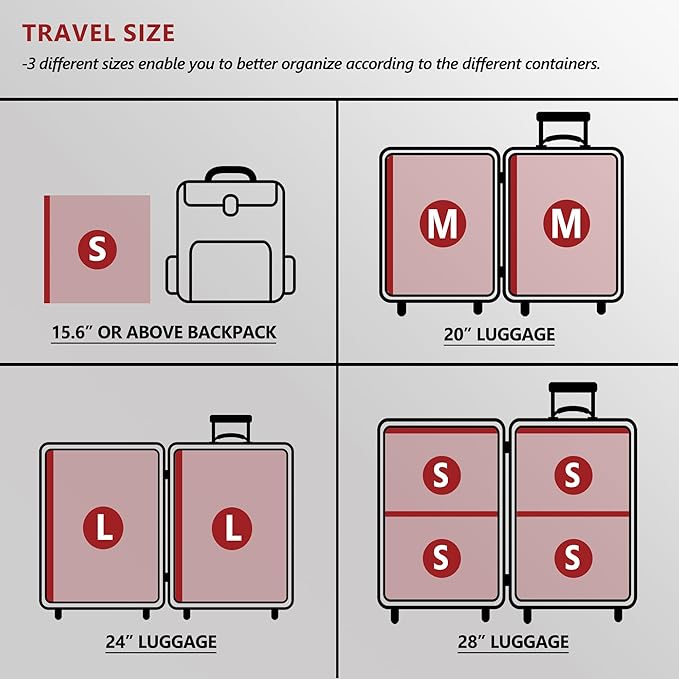 8 Small Travel Vacuum Storage Bags - Image 3