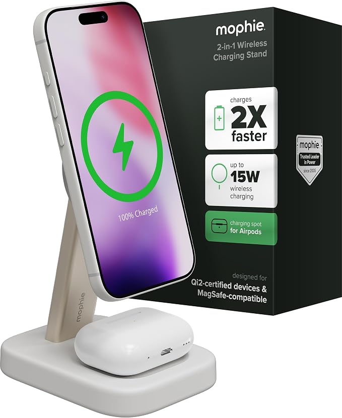 Mophie 2-in-1 Wireless Charging Stand by mophie