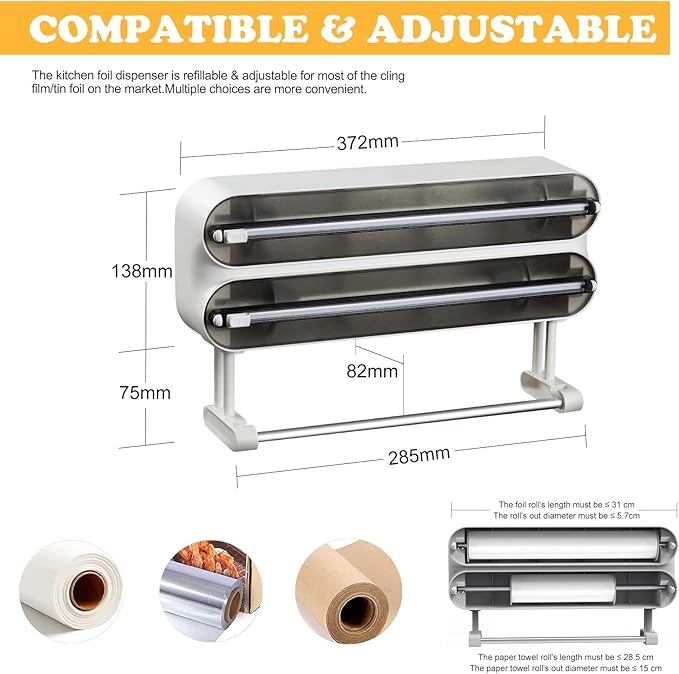 Magnetic Plastic Wrap Dispenser - Image 4