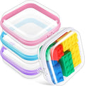 Hoolerry 4 Pcs Hard Clear Zipper Case Makeup Bags Plastic Pencil Pouch by Hoolerry