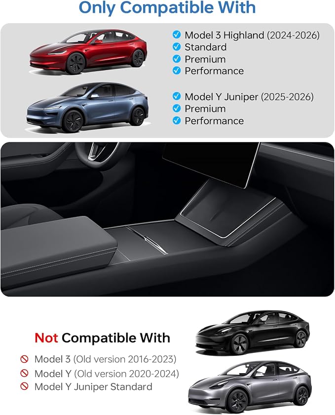 for Tesla Model Y Juniper Center Console Organizer Slide Smoothly - Image 2