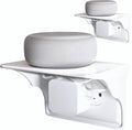 Power Perch Horizontal Wall Outlet Shelf – Bathroom Shelving by StorageTheory