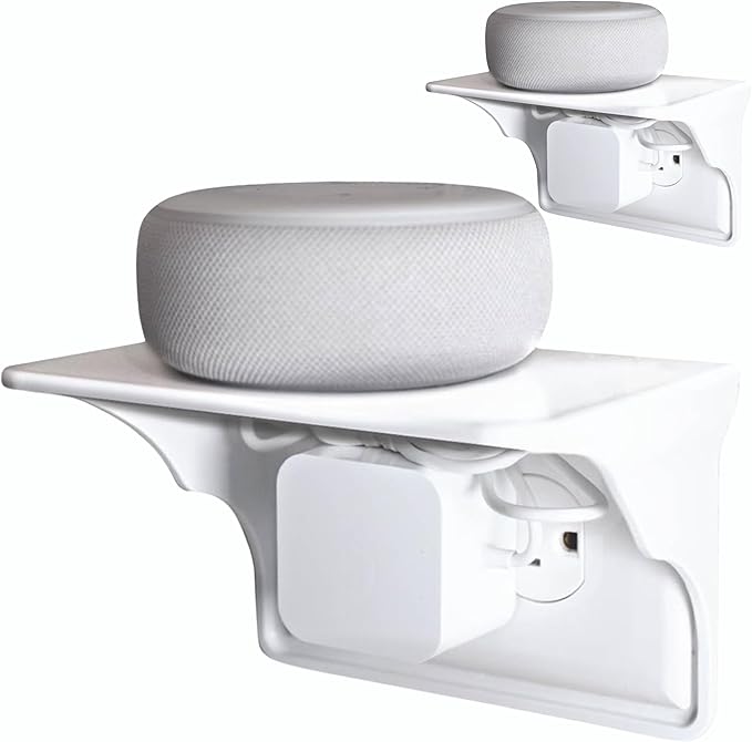 Power Perch Horizontal Wall Outlet Shelf – Bathroom Shelving by StorageTheory