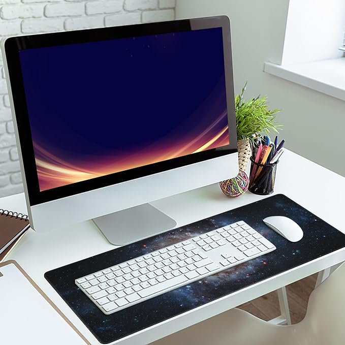 Desk Mat, Spiral Galaxy and Stars Gaming Mouse Pad, XXL Extended Mouse Pad Mat - Image 6