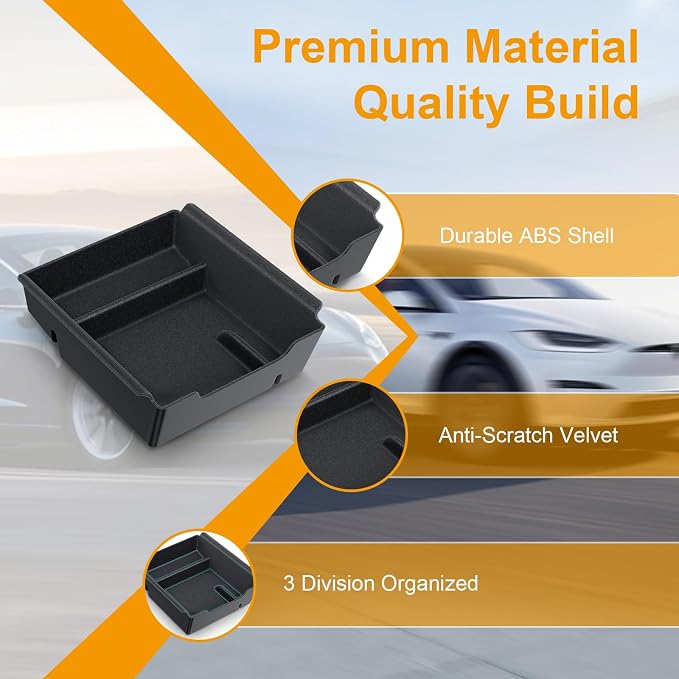 Console Organizer Accessories for Tesla: Model Y/3 2021 2022 2023 2024 Highland - Image 3