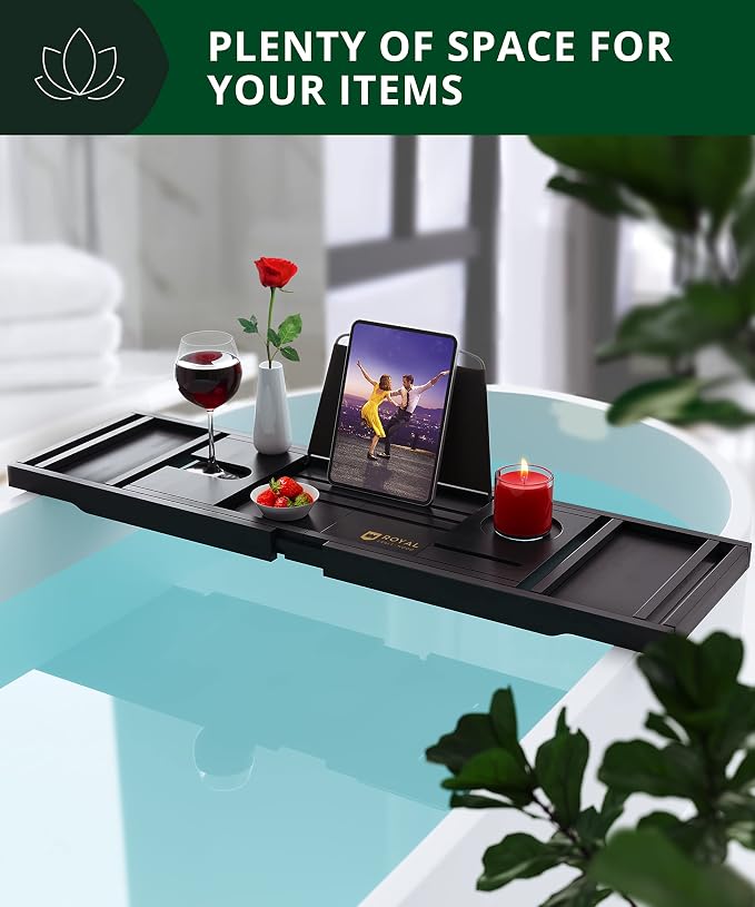 ROYAL CRAFT WOOD Premium Foldable Bathtub Tray - Image 6
