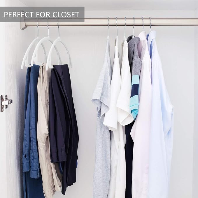 MIZGI Premium Velvet Hangers 30 Pack Heavyduty- Non Slip No Shoulder Bump Suit - Image 7