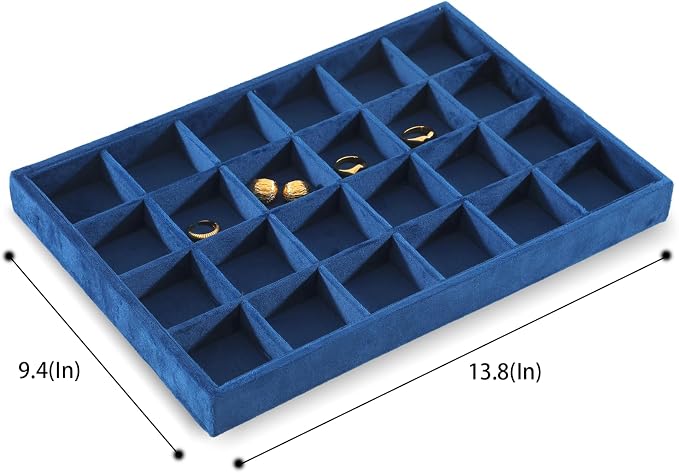 Earring Organizer Tray, Velvet Jewelry Trays，Premium Rock Organizer, Luxury - Image 3