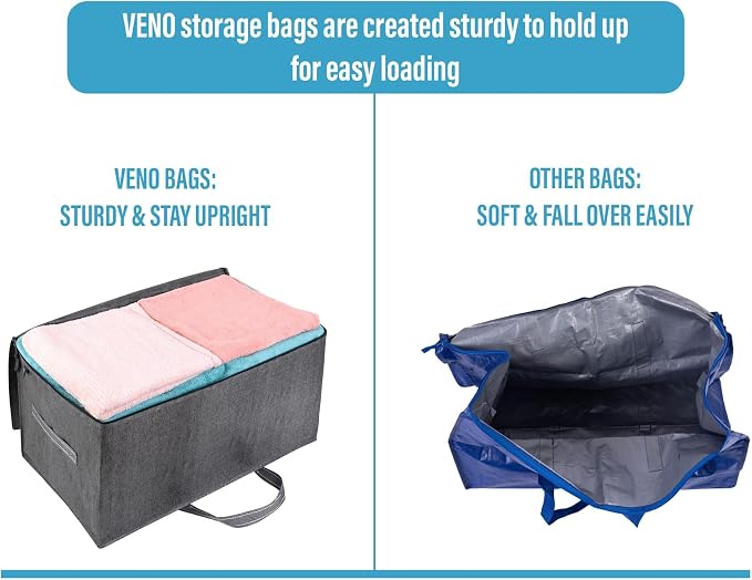 VENO 4 Pack Moving and Storage Bags, Heavy Duty, Alternative to Moving Boxes - Image 6