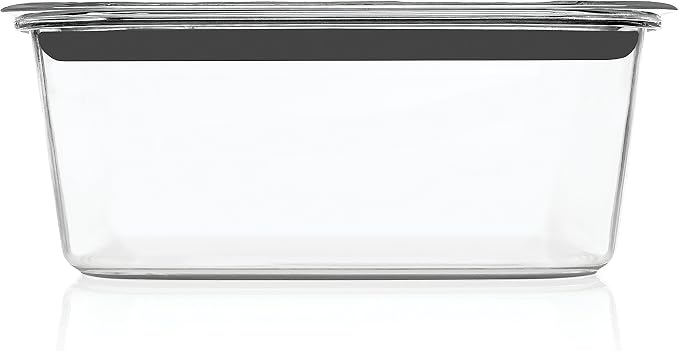 Rubbermaid Brilliance Food Storage Container, 9.6 Cup | Clear | Pack of 2 - Image 2