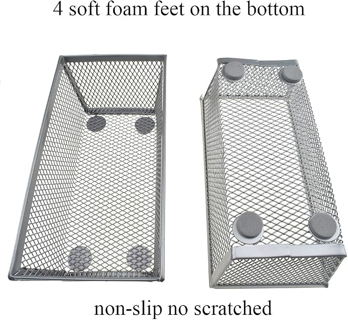HAHIYO Stackable Mesh Tray Cup 6 x 3 x 2 inches Sturdy Container - Image 2