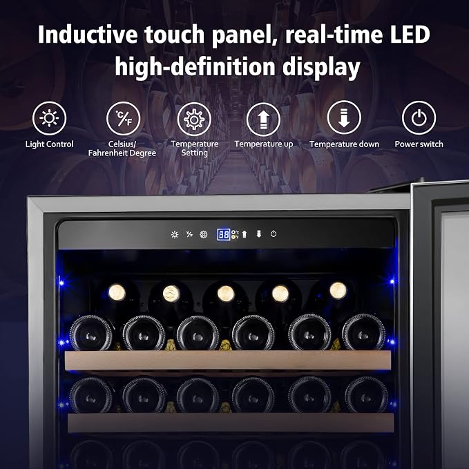 Wine Cooler Refrigerator, 179 Bottles Professional Wine Fridge - Image 2