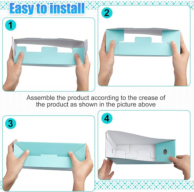 Thenshop 24 Pcs Cardboard Magazine File Holders Magazine Book Bin Box - Image 3