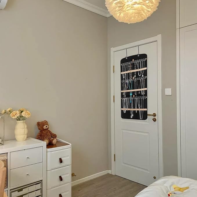 Wome Over the Door Jewelry Organizer Hanging: Double-Sided Storage - Image 6