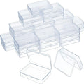 SATINIOR 48 Packs Clear Small Plastic Containers Transparent Storage Box by SATINIOR