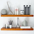 Homeforia Oak Floating Shelves 30 inch Long, High End Solid Real Wood 30inch by Homeforia