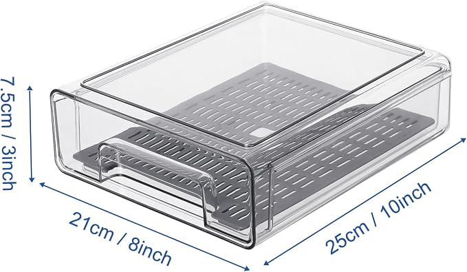 Plastic Clear Fridge Storage Organizer - Image 2