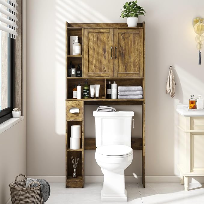 Vabches Over The Toilet Storage Cabinet, Farmhouse Storage Cabinet Over Toilet by Vabches