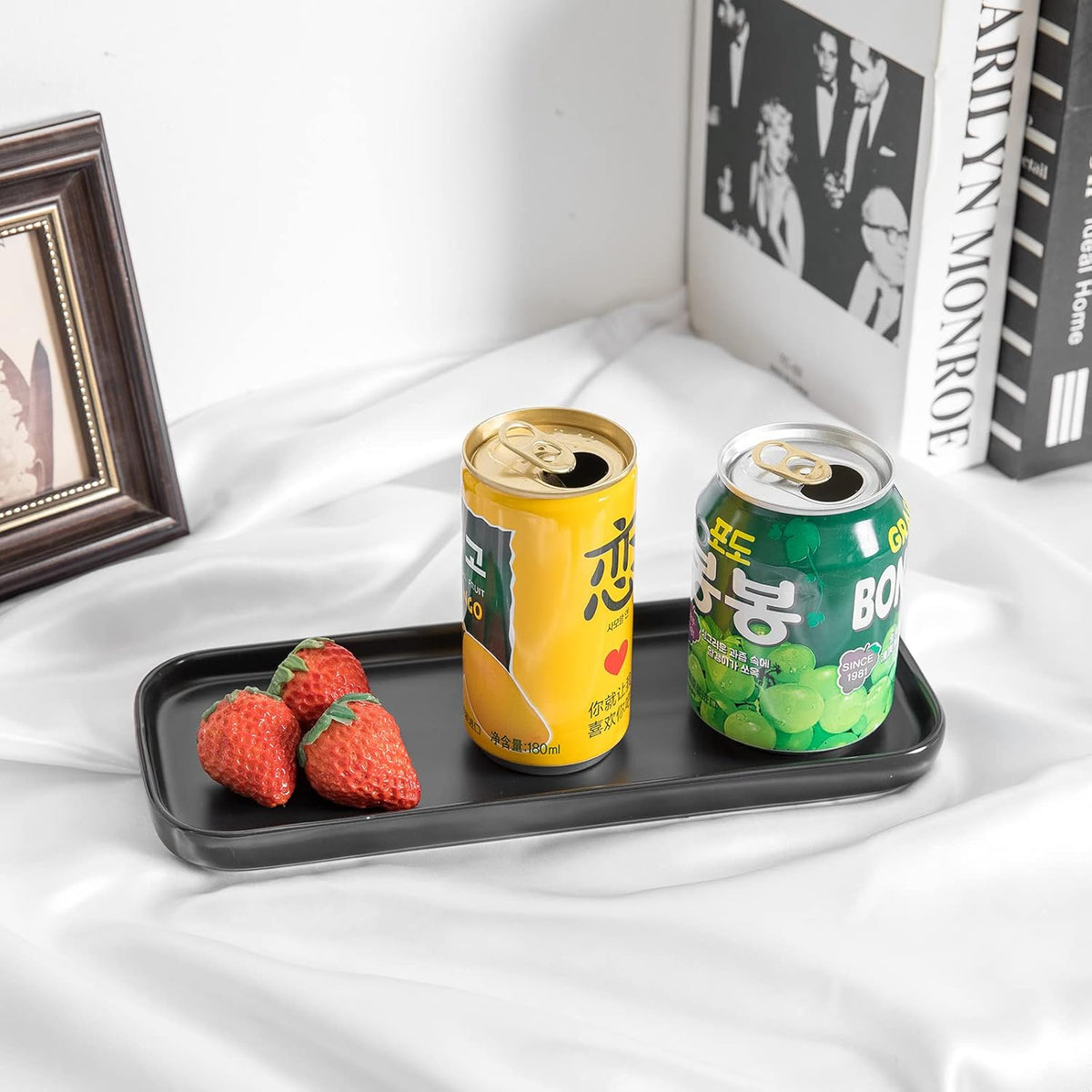 Ceramic Bathroom Tray,Kitchen Sink Organizer Tray,Cosmetics Holder