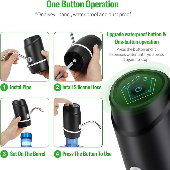 5 Gallon Electric Drinking Portable Water Dispenser, Universal USB Charging - Image 2