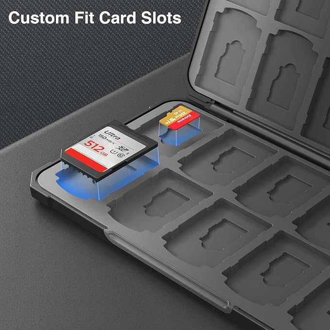 HEIYING Memory Card Case for SD/TF Cards, Portable SD Card Holder Storage Case - Image 3