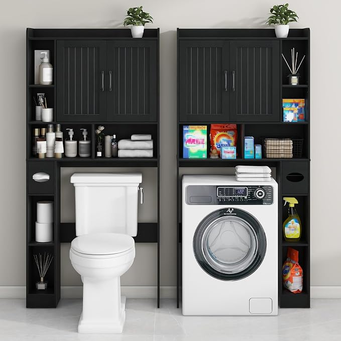 Vabches Over The Toilet Storage Cabinet, Farmhouse Storage Cabinet Over Toilet - Image 5
