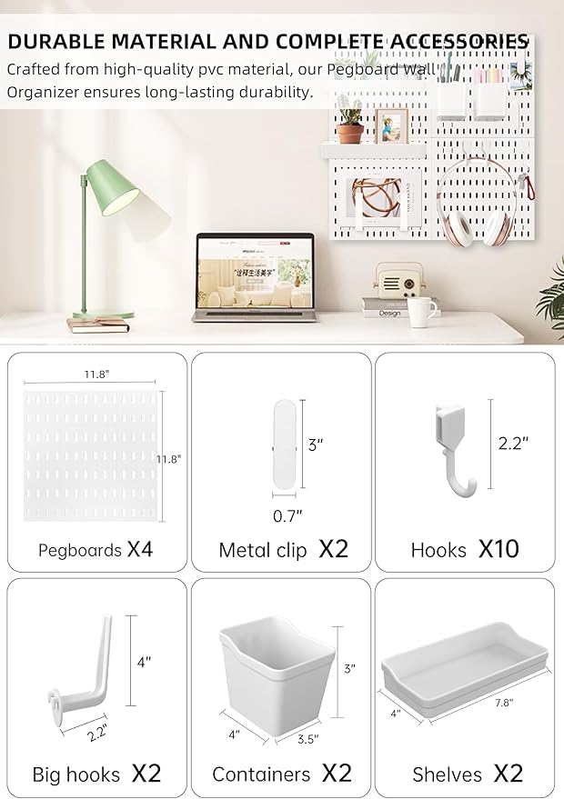 Wall Organizer Peg Board - Image 2