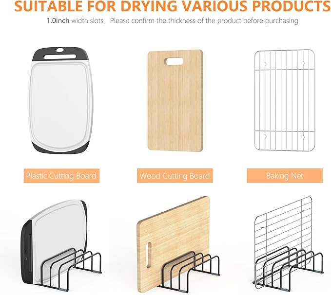 Cutting Board Storage Rack, Compact Cutting Board Organizer, Chopping Board - Image 5