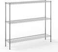 14" Deep x 60" Wide x 54" Height Wire Shelving Kit | 3-Tier | NSF Commercial by Regal+Altair