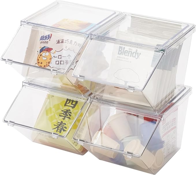 Tea Bag Organizer Coffee Pod Holder K Cup Holder, Stackable Acrylic Desk by LLGWGL