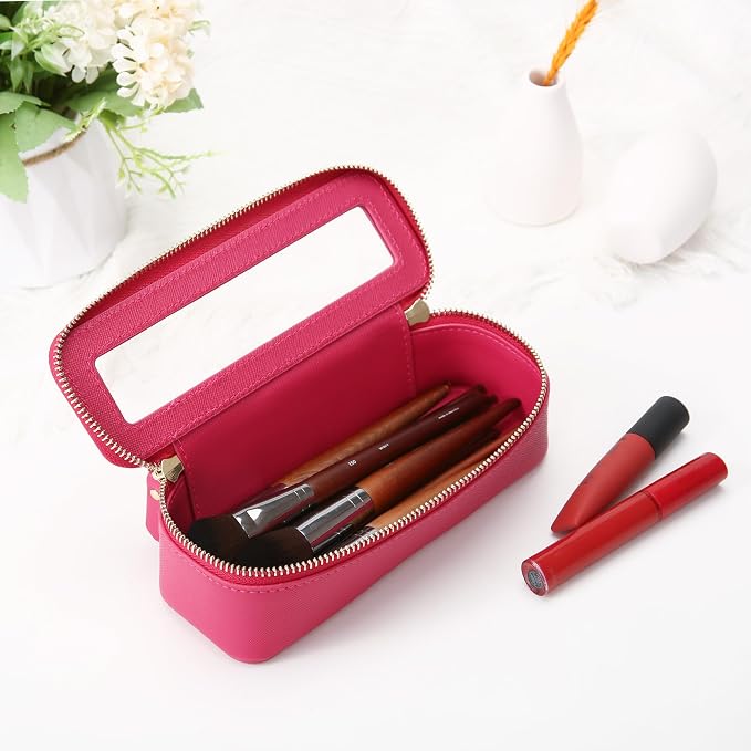 Aveniee Clear Makeup Brush Bag, Slim Brush Holder Cosmetic Case, Small Travel - Image 6