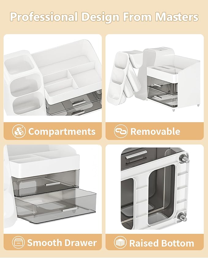 Makeup Organizer with Drawers, Skincare Organizer, Storage Box Cosmetic Display - Image 3