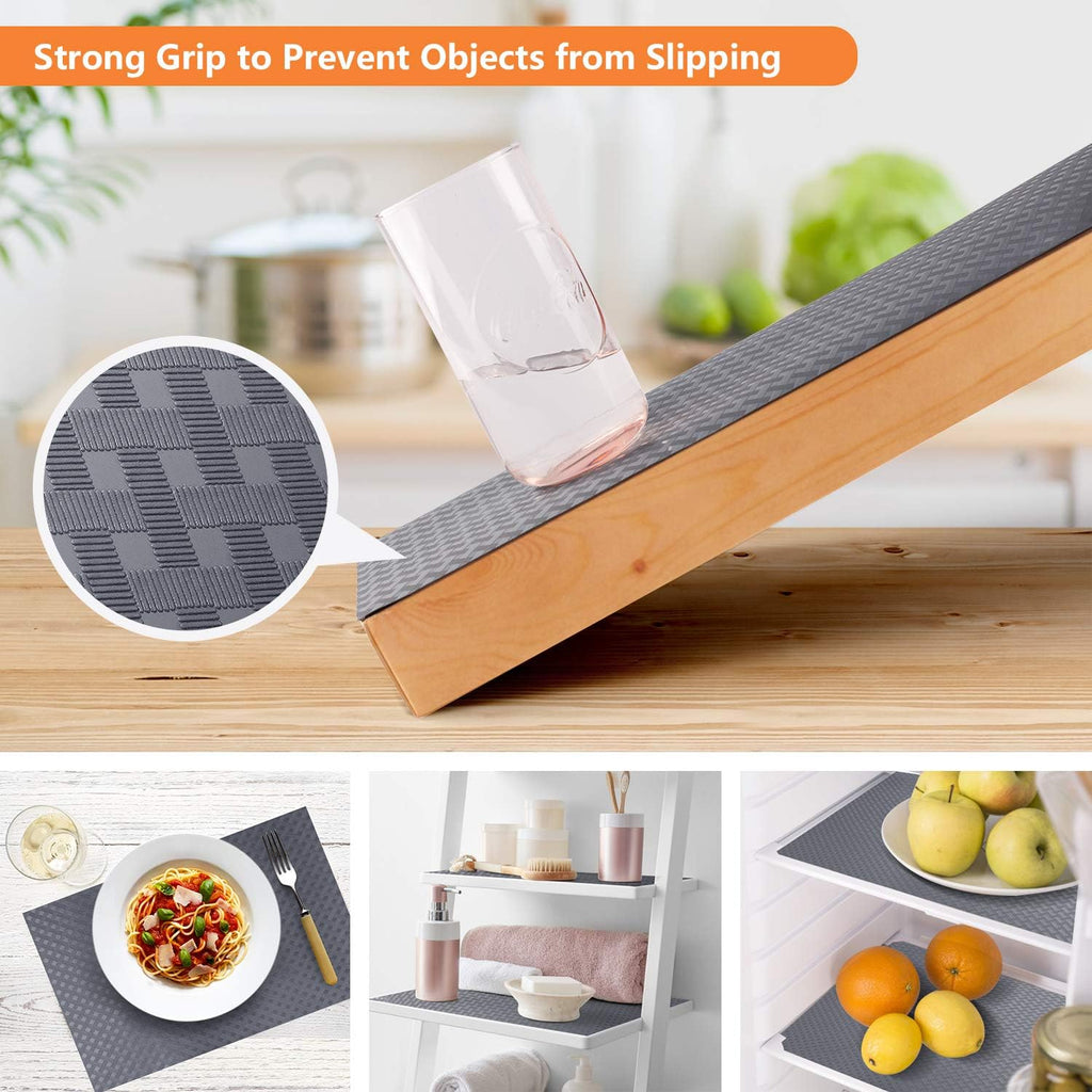 Shelf Liners for Kitchen Cabinets, Drawer Mats Non Adhensive 11.8"×