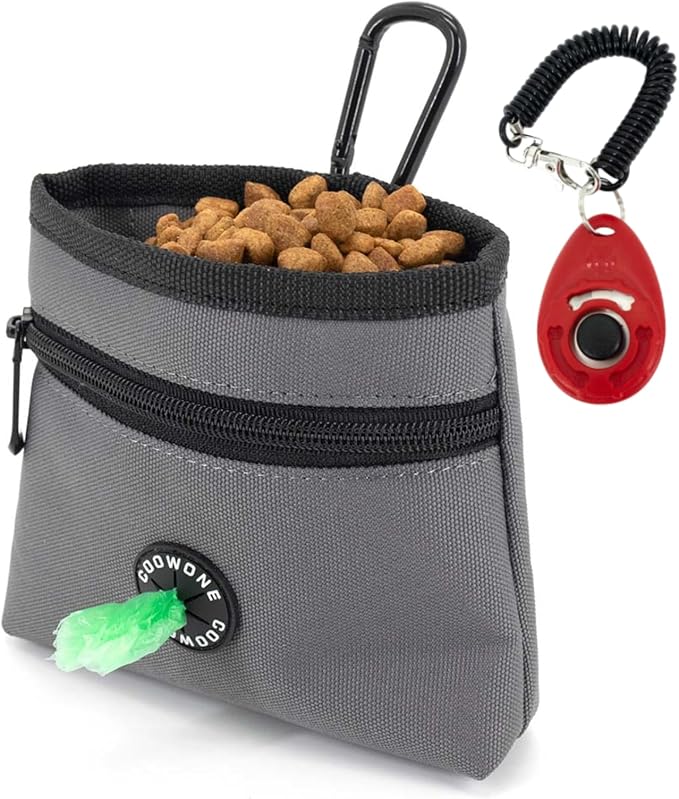 COOWONE Dog Treat Pouch with Pet Training Clicker, Detachable Dog Puppy by COOWONE