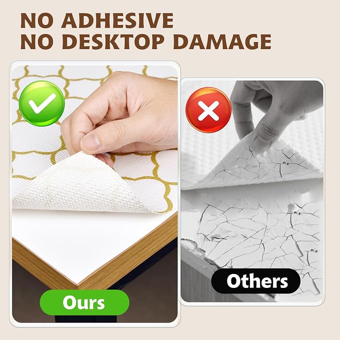 Shelf Liners for Kitchen Cabinets 17in x 20FT Non Adhesive Drawer Liner Gold - Image 6