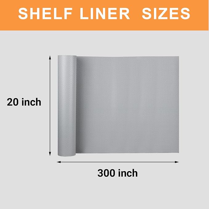 Large Shelf Liners for Kitchen Cabinets: 20 Inch Wide x 300 inch Long - Image 8