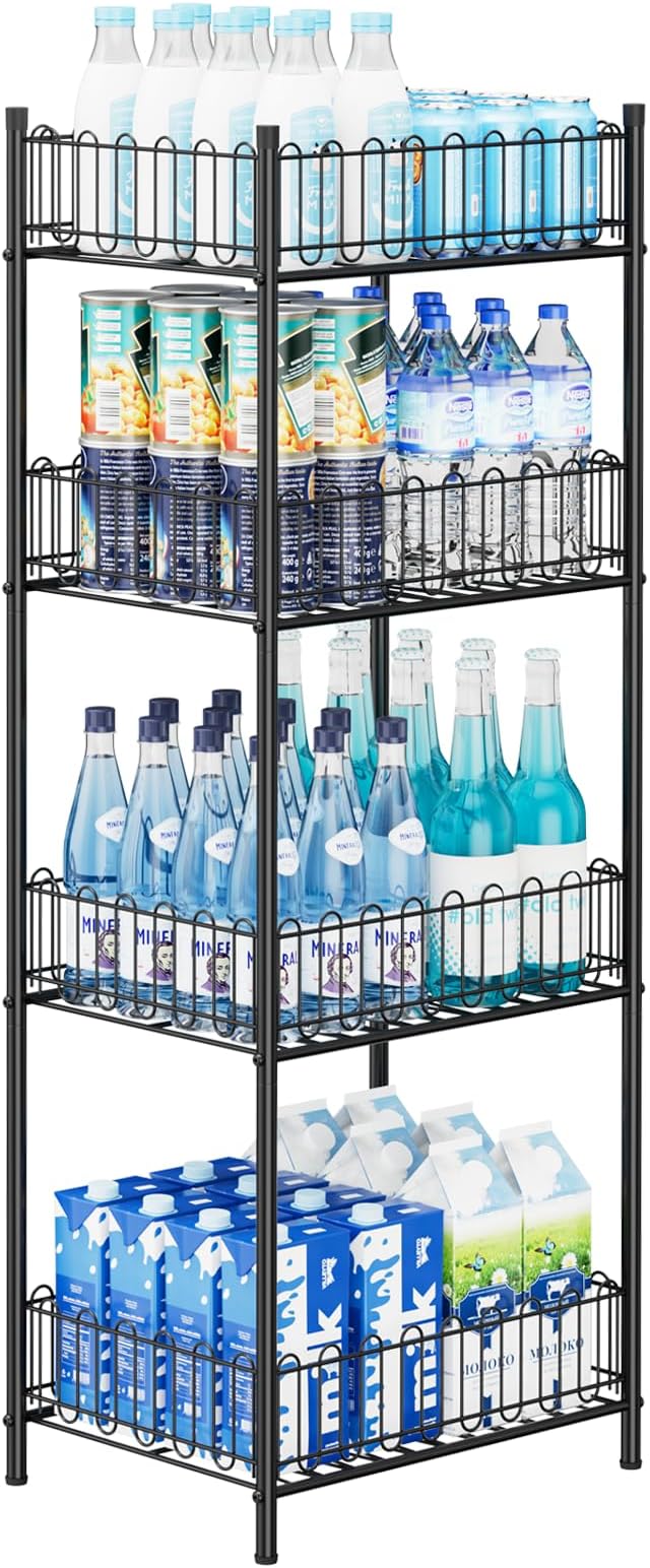 OYEAL Water Bottle Storage Holder 4 Tier Can Organizer by OYEAL