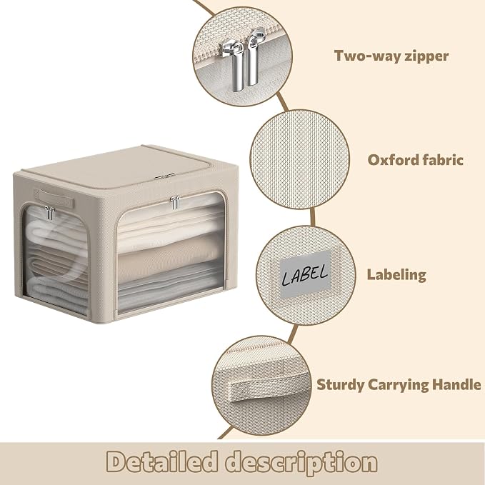CYhom 3Pack Clothes Storage Bins - Image 4