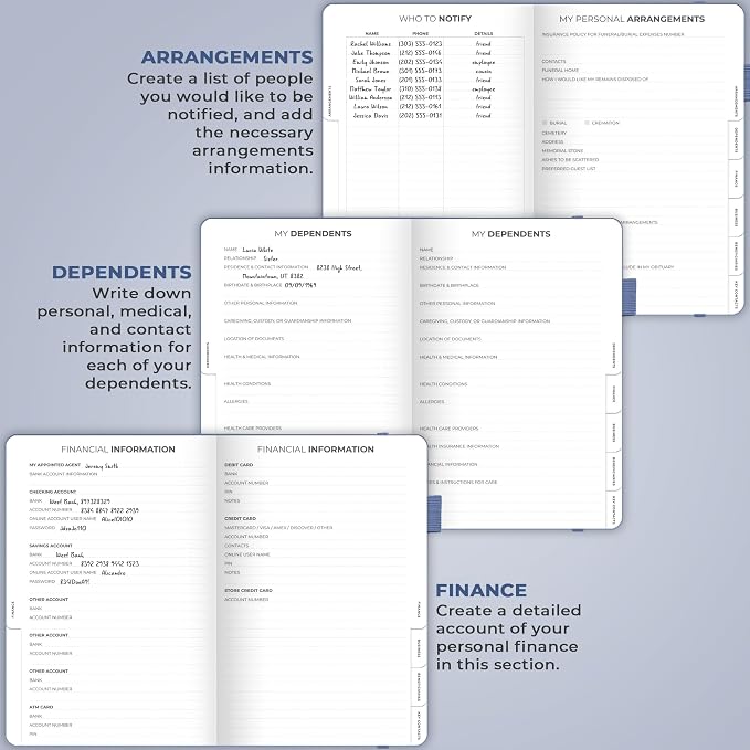 Clever Fox End of Life Planner – Final Arrangements Organizer - Image 4