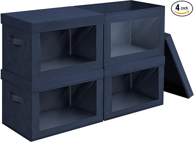 Foldable Storage Boxes with Lids by Homsorout