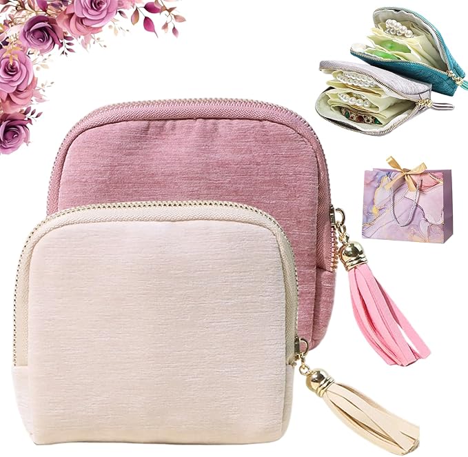 Travel Jewelry Case, Portable Jewelry Storage Bag, Compact Foldable Five by Unknown